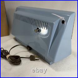 Vintage 1950's Montgomery Ward AM Radio Clock Alarm GTM 1823A Blue White works