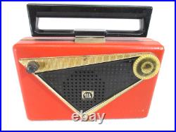 Vintage 1950's Motorola Citation red/orange portable AM radio