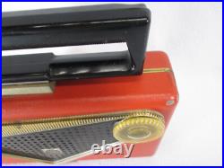 Vintage 1950's Motorola Citation red/orange portable AM radio