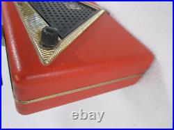 Vintage 1950's Motorola Citation red/orange portable AM radio
