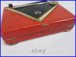 Vintage 1950's Motorola Citation red/orange portable AM radio