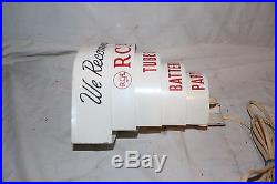 Vintage 1950's RCA TV Television Radio Tubes Batteries Gas Oil Lighted Wall Sign