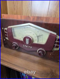 Vintage 1950's Zenith Cobra Matic Art Deco Am/Fm Radio Chassis UNTESTED W MIC