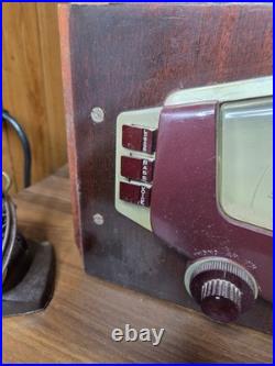 Vintage 1950's Zenith Cobra Matic Art Deco Am/Fm Radio Chassis UNTESTED W MIC