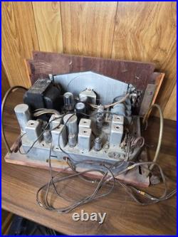 Vintage 1950's Zenith Cobra Matic Art Deco Am/Fm Radio Chassis UNTESTED W MIC