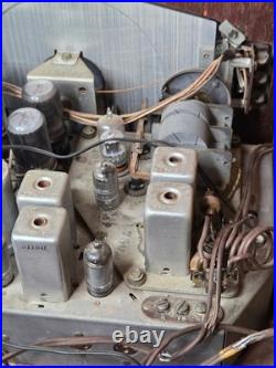 Vintage 1950's Zenith Cobra Matic Art Deco Am/Fm Radio Chassis UNTESTED W MIC