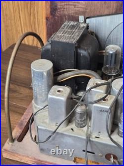Vintage 1950's Zenith Cobra Matic Art Deco Am/Fm Radio Chassis UNTESTED W MIC
