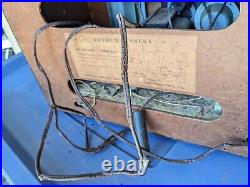 Vintage 1950s Arthur Ansley FM/AM Tube Radio Model R-1 Wood Case For Restoration