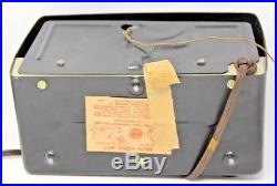 Vintage 1950s Arvin Hopalong Cassidy Tube Table Radio Original Paperwork Works