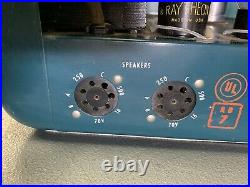 Vintage 1950s Blue Allied Radio KNIGHT Tube Amp Amplifier Head 2x6L6