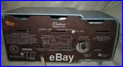 Vintage 1950s Bulova Clock/AM Model 100 Tube Radio Works