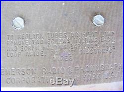 Vintage 1950s Emerson Model 707 Series B Sunburst Tube Radio (Not working)