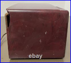 Vintage 1950s GE General Electric Model 400 Purple Bakelite Tube Radio MCM READ Vintage 1950s GE General Electric Model 400 Purple Bakelite Tube Radio MCM READ