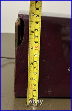Vintage 1950s GE General Electric Model 400 Purple Bakelite Tube Radio MCM READ Vintage 1950s GE General Electric Model 400 Purple Bakelite Tube Radio MCM READ