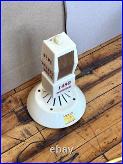 Vintage 1950s Mike Radio Microphone Tube Radio 1480 AM Promo Tested Works