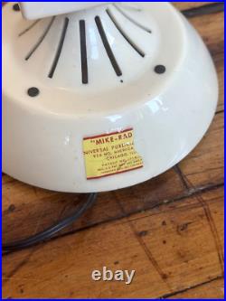 Vintage 1950s Mike Radio Microphone Tube Radio 1480 AM Promo Tested Works