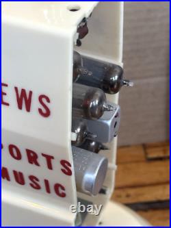 Vintage 1950s Mike Radio Microphone Tube Radio 1480 AM Promo Tested Works