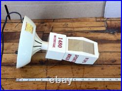 Vintage 1950s Mike Radio Microphone Tube Radio 1480 AM Promo Tested Works