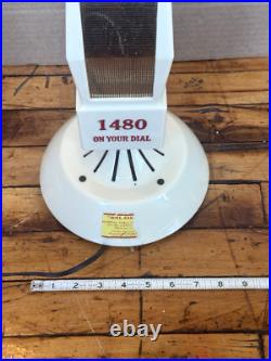 Vintage 1950s Mike Radio Microphone Tube Radio 1480 AM Promo Tested Works
