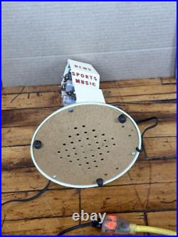 Vintage 1950s Mike Radio Microphone Tube Radio 1480 AM Promo Tested Works