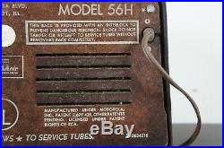 Vintage 1950s Motorola Turbine Tube Radio Model 56H Mid Century Modern Jetsons