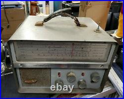 Vintage 1950s National Company NC 66 Vacuum Tube Portable Radio Receiver