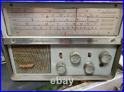 Vintage 1950s National Company NC 66 Vacuum Tube Portable Radio Receiver