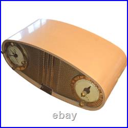 Vintage 1950s Sparton Eye Opener Tube Radio Clock Mid-Century 311C 5A3C Vintage 1950s Sparton Eye Opener Tube Radio Clock Mid-Century 311C 5A3C