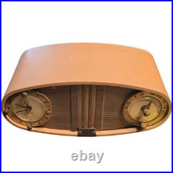 Vintage 1950s Sparton Eye Opener Tube Radio Clock Mid-Century 311C 5A3C Vintage 1950s Sparton Eye Opener Tube Radio Clock Mid-Century 311C 5A3C