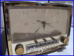Vintage 1950s Westinghouse Clock Tube Radio Model H475T5