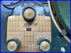 Vintage 1950s Wilcox-Gay AM Tube Radio Record Cutter Recorder Player See Video