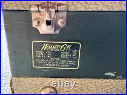 Vintage 1950s Wilcox-Gay AM Tube Radio Record Cutter Recorder Player See Video