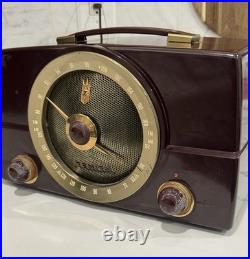 Vintage 1950s Zenith AM/FM Radio S-23168 Tube Radio WORKS