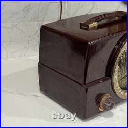 Vintage 1950s Zenith AM/FM Radio S-23168 Tube Radio WORKS