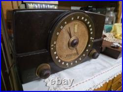 Vintage 1950s Zenith AM/FM Tube Radio Model G725 Bakelite Tested & Working