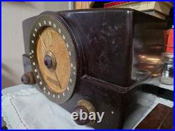 Vintage 1950s Zenith AM/FM Tube Radio Model G725 Bakelite Tested & Working