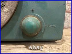 Vintage 1950s Zenith AM/FM Tube Radio Model K725 Bakelite French Green WORKS