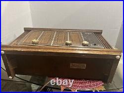 Vintage 1950s Zenith Desktop Cabinet Radio Model Working Great
