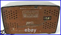 Vintage 1950s Zenith R721 Art Deco Bakelite Tube Radio Works