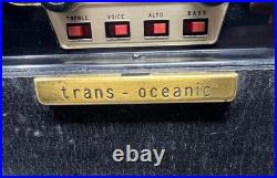 Vintage 1950s Zenith Trans-Oceanic Tube Radio Portable Multi-Band Receiver L600