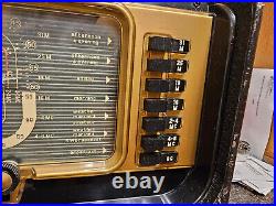 Vintage 1951 1952 1953 zenith h500 5h40 trans-oceanic portable tube radio Vintage 1951 1952 1953 zenith h500 5h40 trans-oceanic portable tube radio