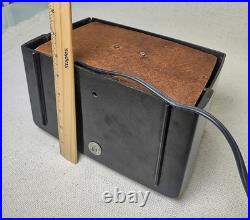 Vintage 1951 Emerson 587 Bakelite Table Tube Radio Mid-Century MCM Black Gold Vintage 1951 Emerson 587 Bakelite Table Tube Radio Mid-Century MCM Black Gold
