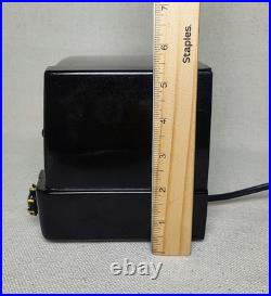Vintage 1951 Emerson 587 Bakelite Table Tube Radio Mid-Century MCM Black Gold Vintage 1951 Emerson 587 Bakelite Table Tube Radio Mid-Century MCM Black Gold