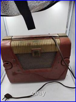 Vintage 1951 Motorola Tube Radio 61L2 Burgundy Not Working Vintage 1951 Motorola Tube Radio 61L2 Burgundy Not Working