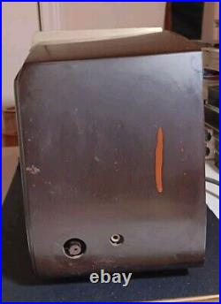 Vintage 1951 RCA Victor Tube Radio Model X551 Art Deco Style Brown Bakelite