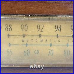 Vintage 1951 Zenith Table Top Long Distance Radio G730W Works