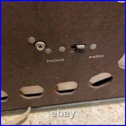 Vintage 1953 Crosley E-15CE Green Tube Radio Style Powers On Static AS-IS