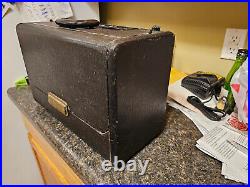 Vintage 1954 1955 zenith l600 6l40 trans-oceanic portable tube radio