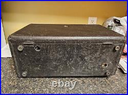 Vintage 1954 1955 zenith l600 6l40 trans-oceanic portable tube radio
