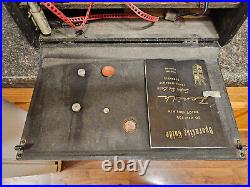 Vintage 1954 1955 zenith l600 6l40 trans-oceanic portable tube radio